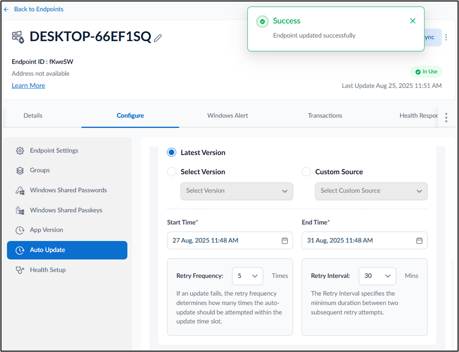 How to configure Auto Update feature in... - screenshot 6