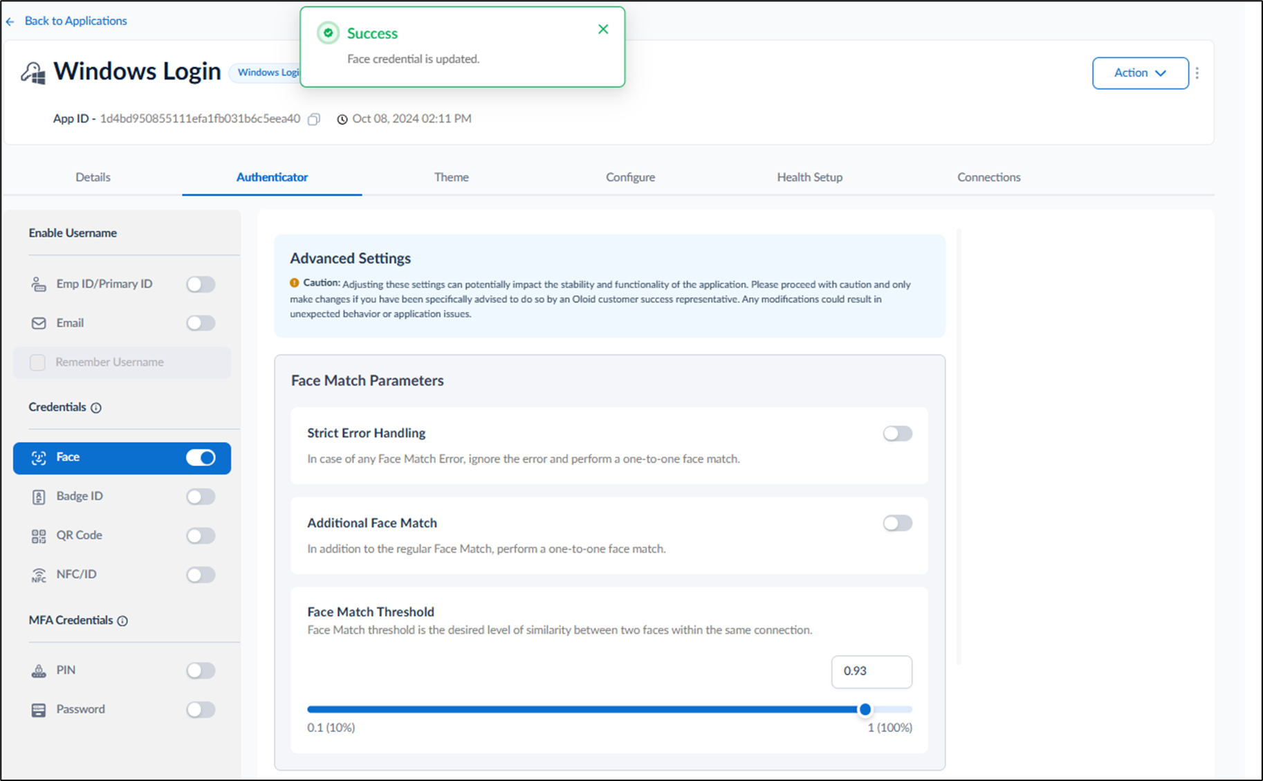 How to Configure Face Credential for... - screenshot 10