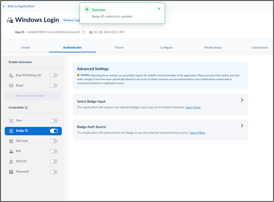 How to configure Badge credential in... - screenshot 8