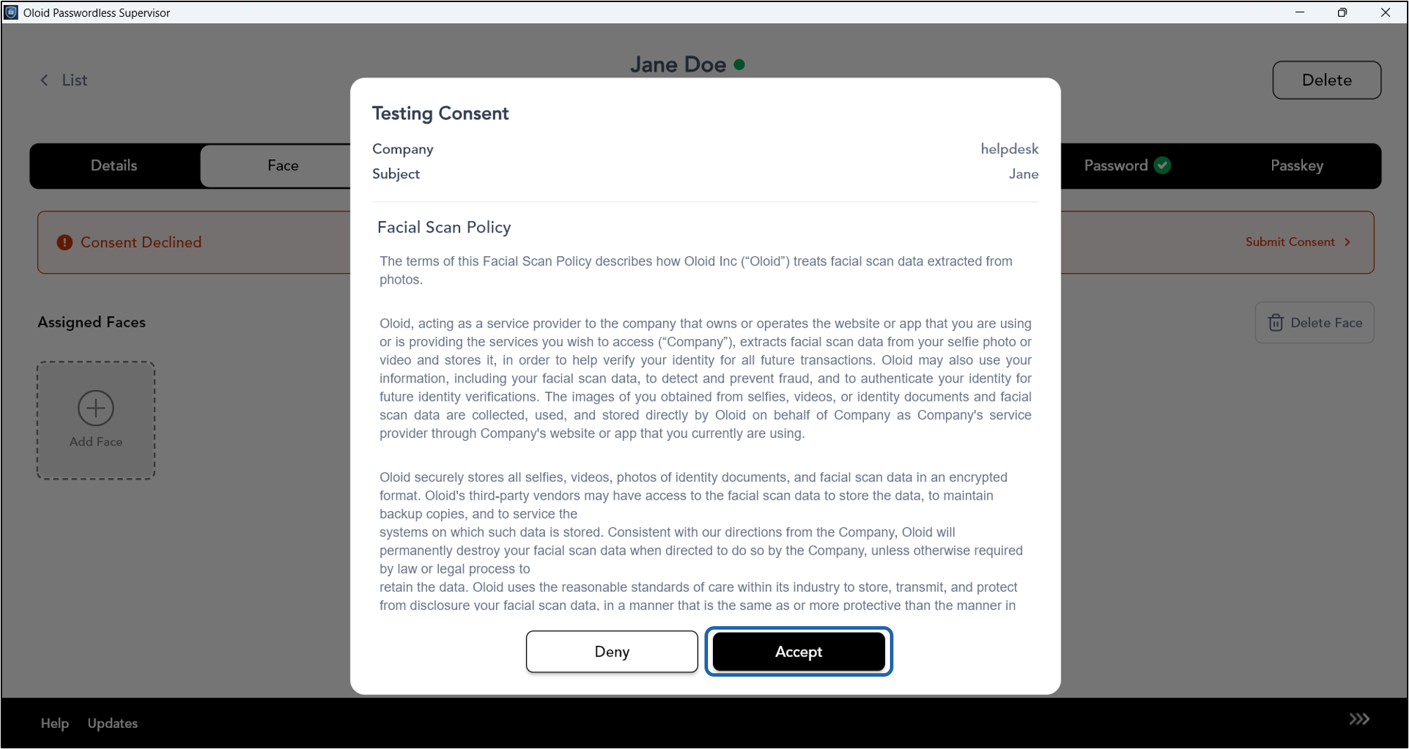 How to Add Face for User - screenshot 4