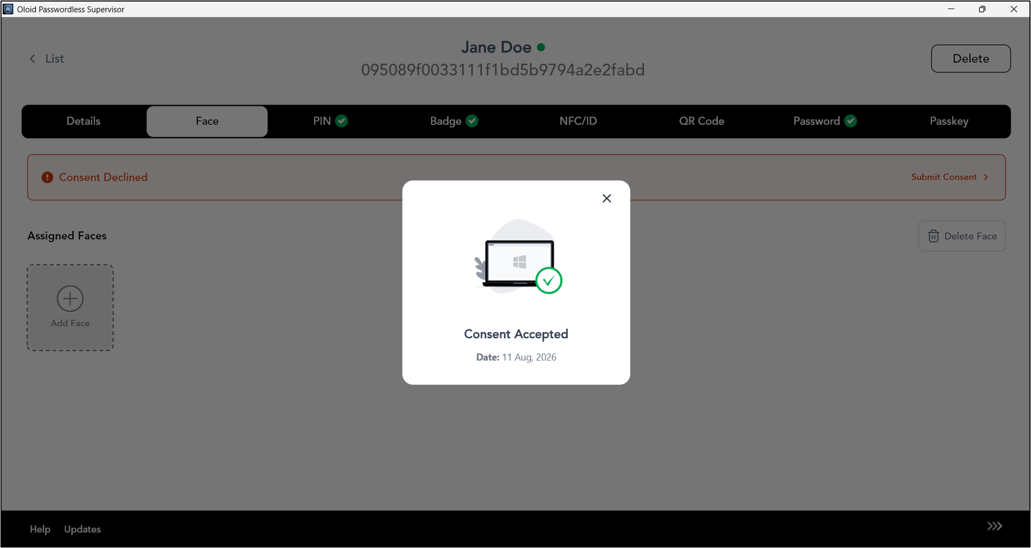 How to Add Face for User - screenshot 5