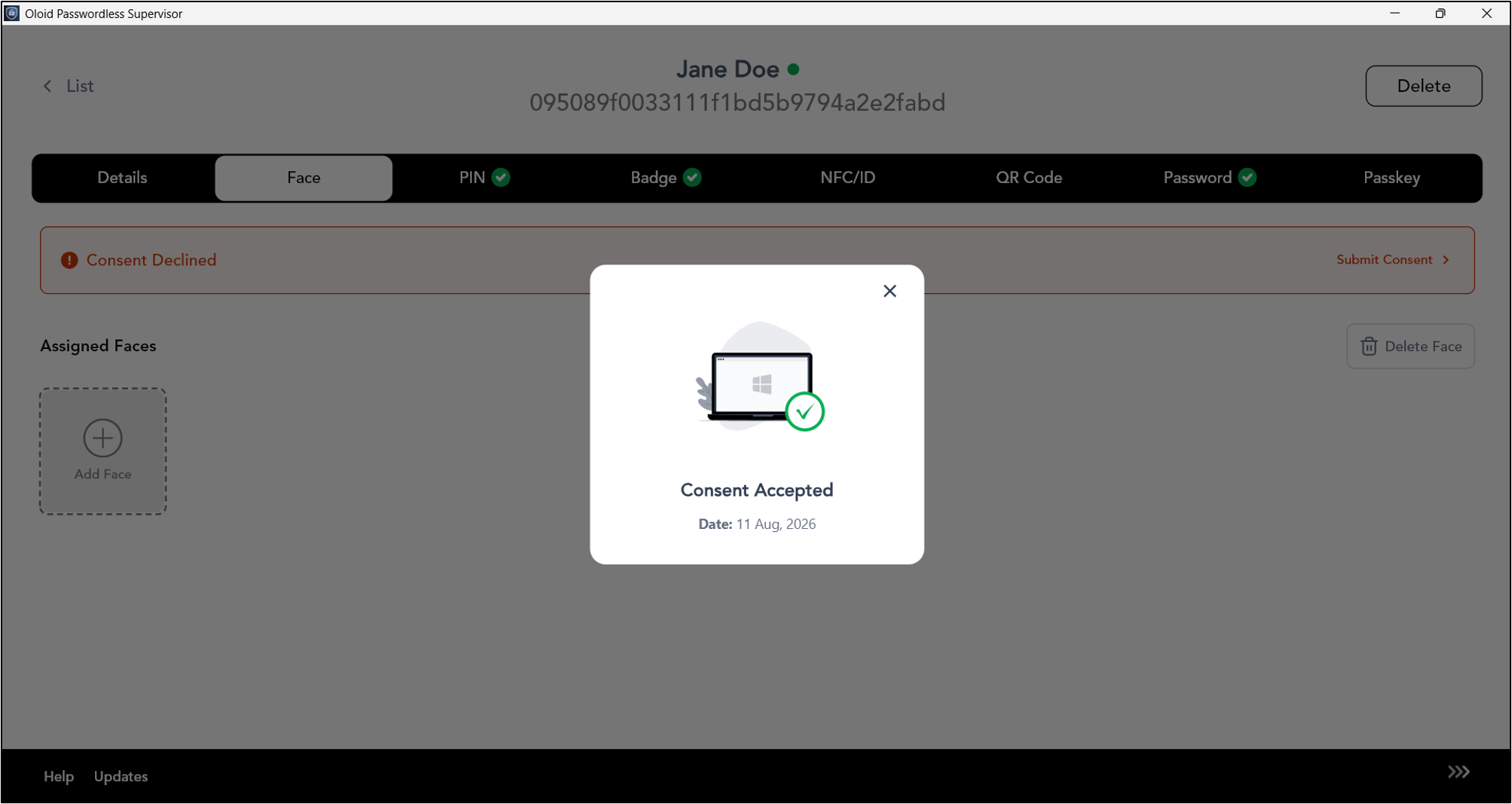 How to Add Face for User - screenshot 5