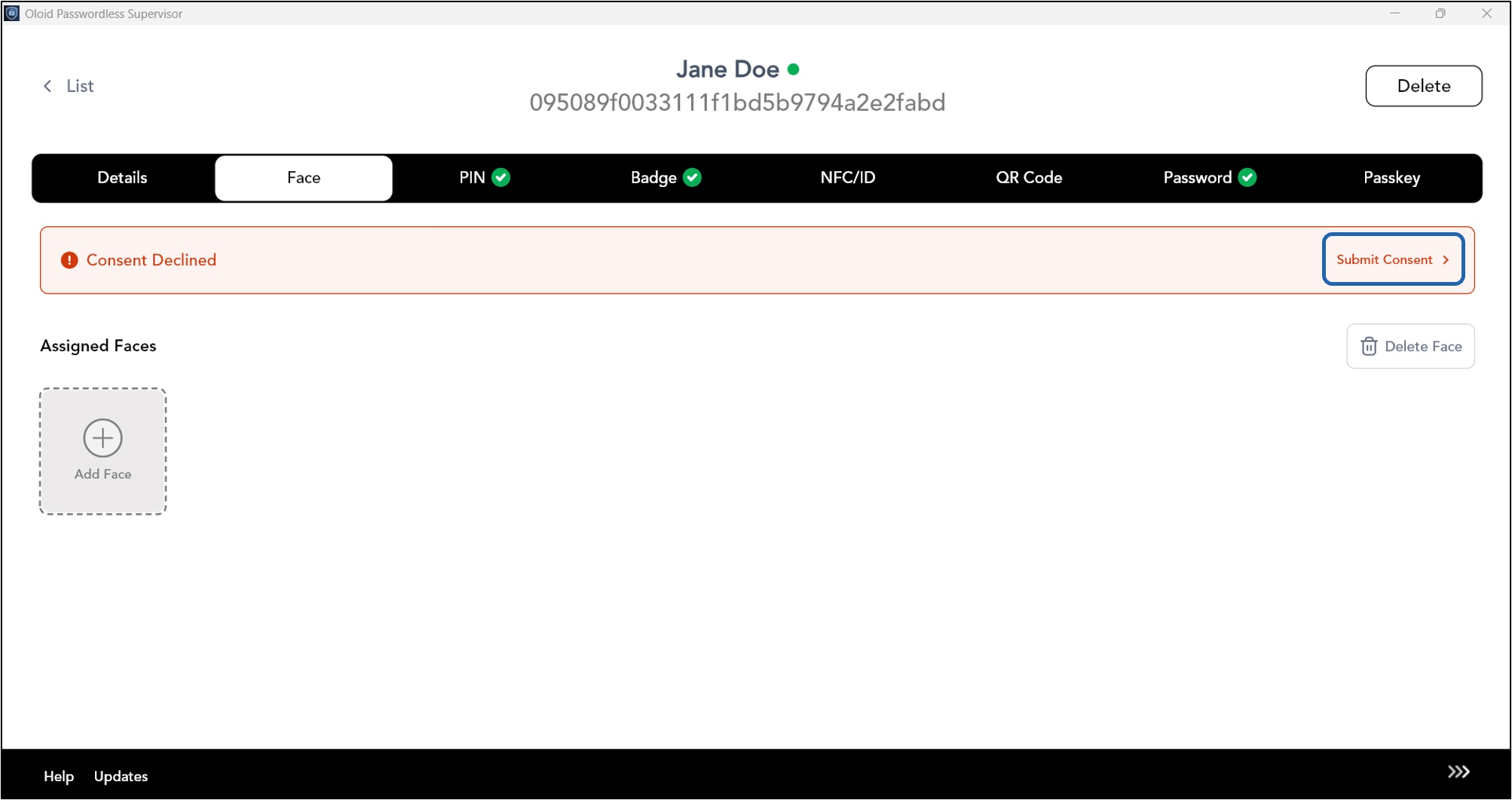 How to Add Face for User - screenshot 3