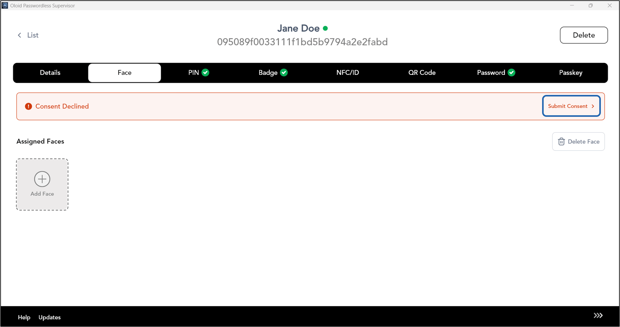 How to Add Face for User - screenshot 3