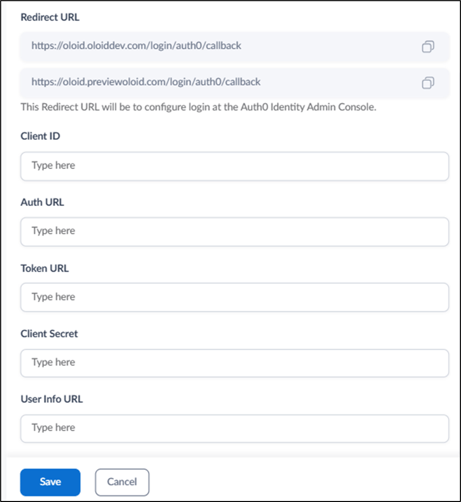 How to configure Auth0 SSO in Oloid... - screenshot 4