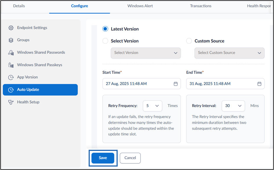 How to configure Auto Update feature in... - screenshot 5