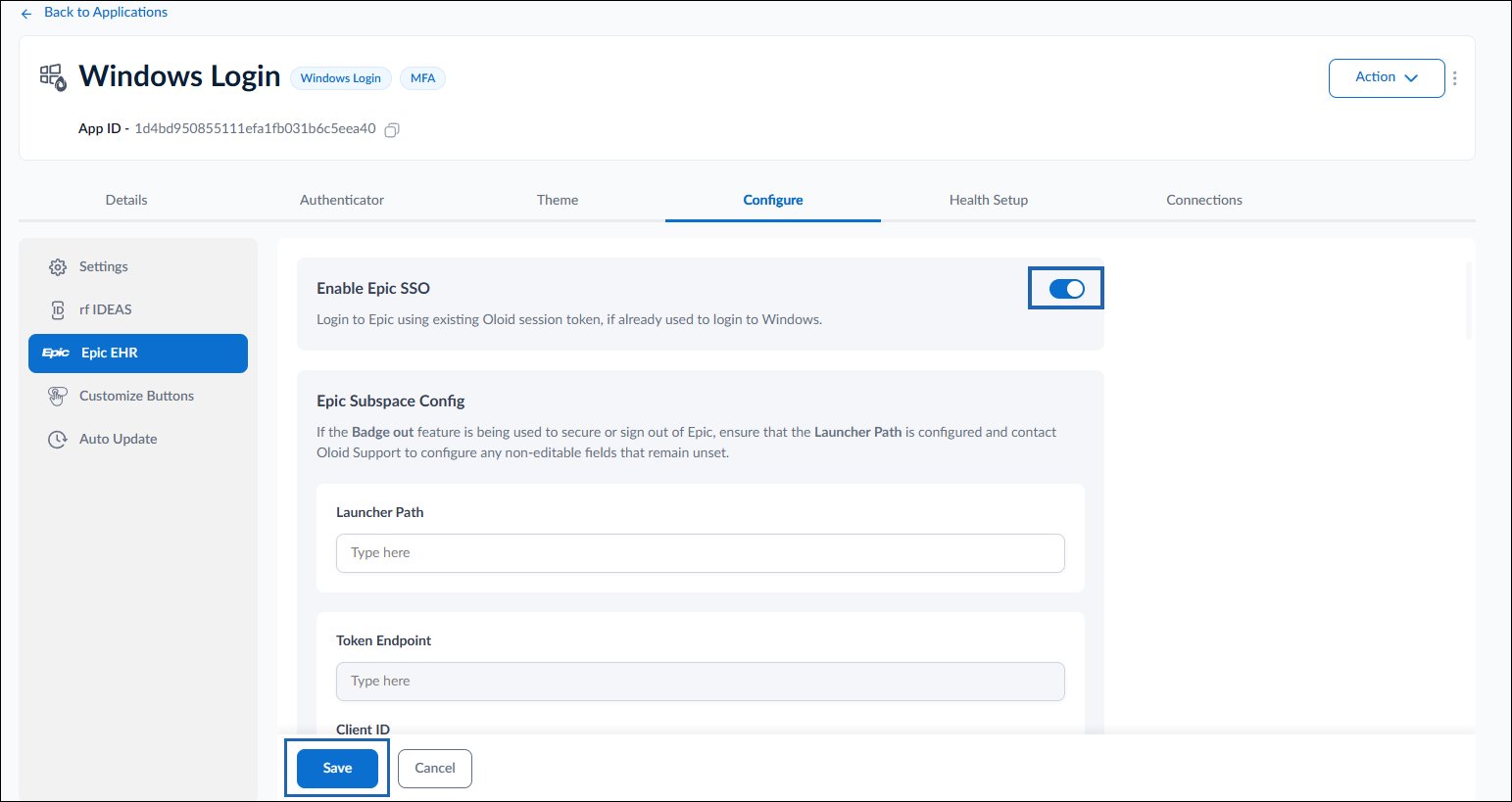 How to Enable Epic SSO in the Tenant... - screenshot 4