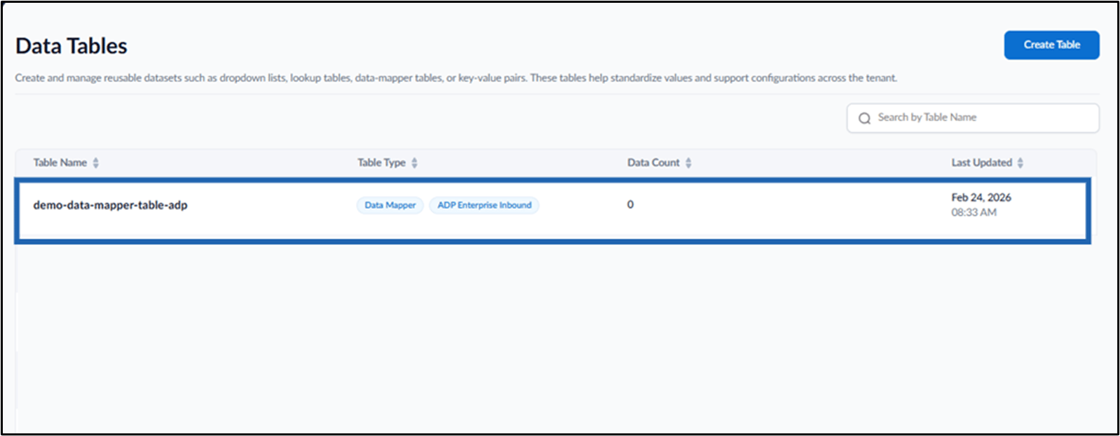 How to Create Data Mapper Table for ADP... - screenshot 4