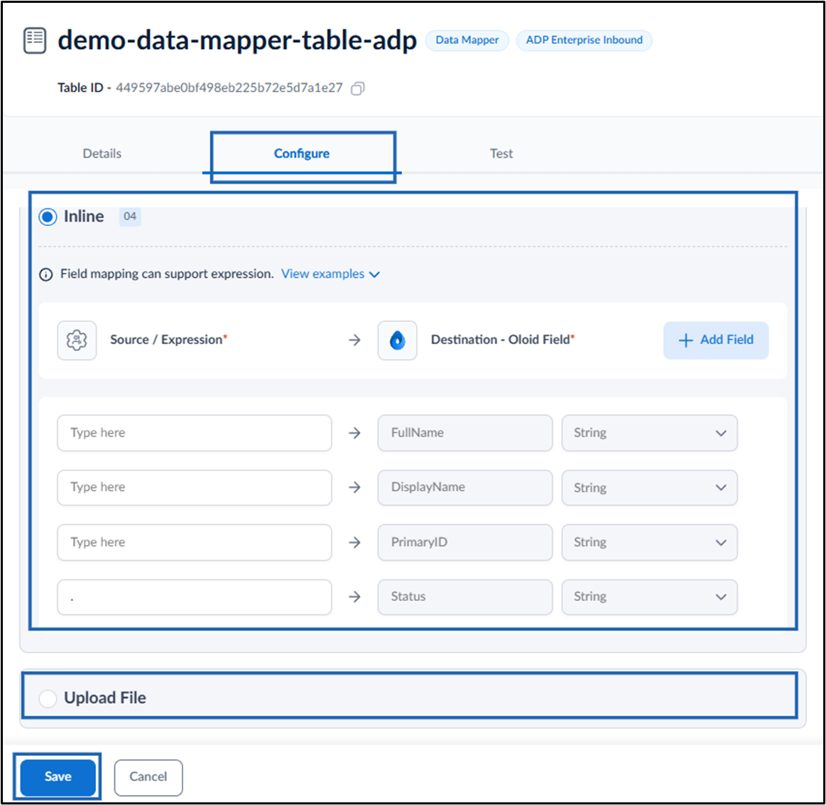 How to Configure Data Mapper Table for... - screenshot 5