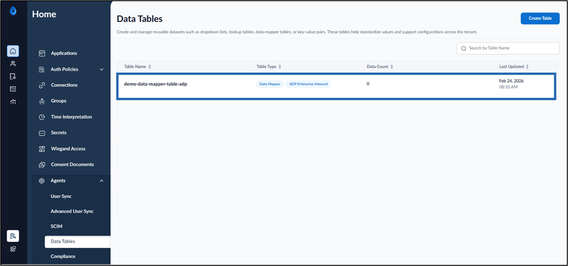 How to Configure Data Mapper Table for... - screenshot 2