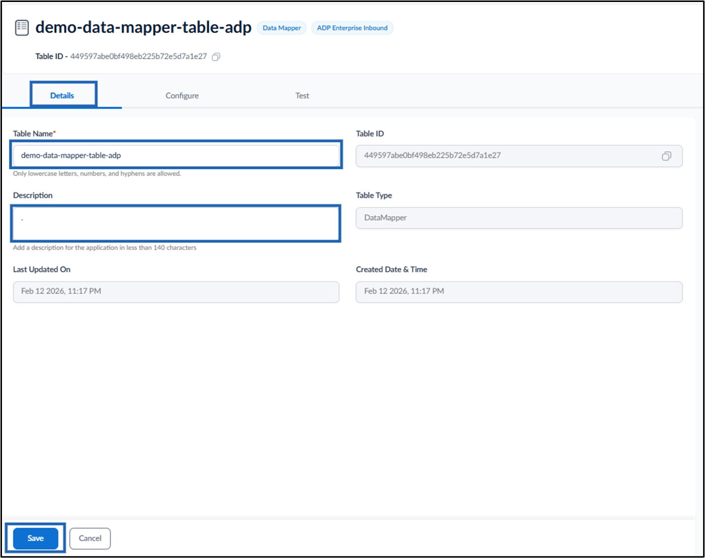 How to Configure Data Mapper Table for... - screenshot 4