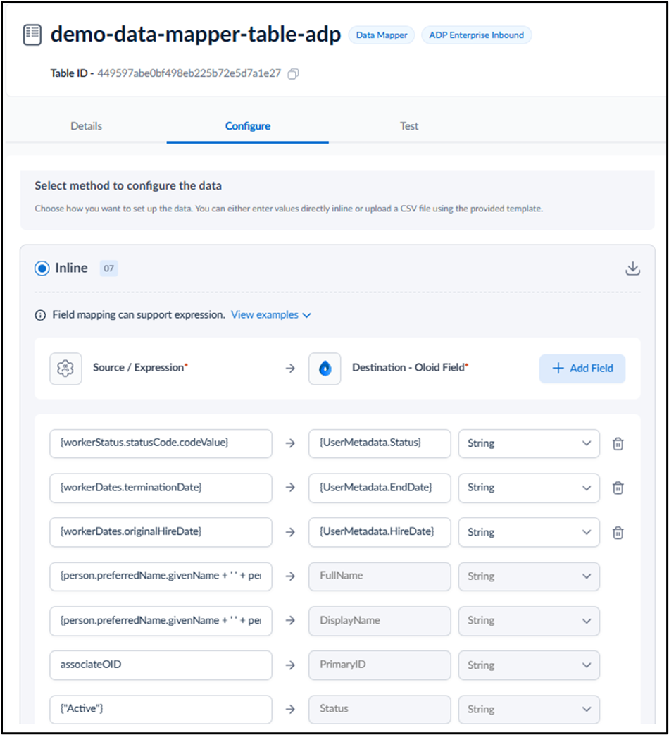 How to Configure Data Mapper Table for... - screenshot 8