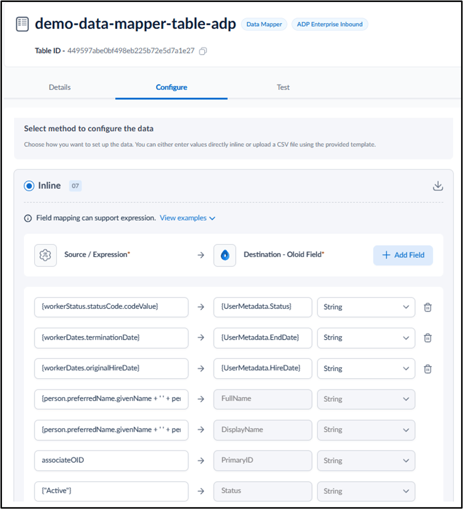 How to Configure Data Mapper Table for... - screenshot 8