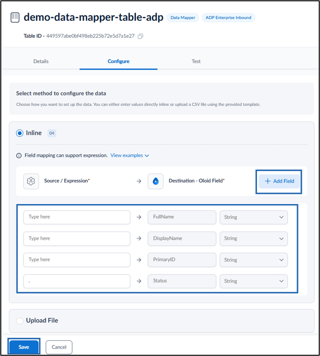 How to Configure Data Mapper Table for... - screenshot 6