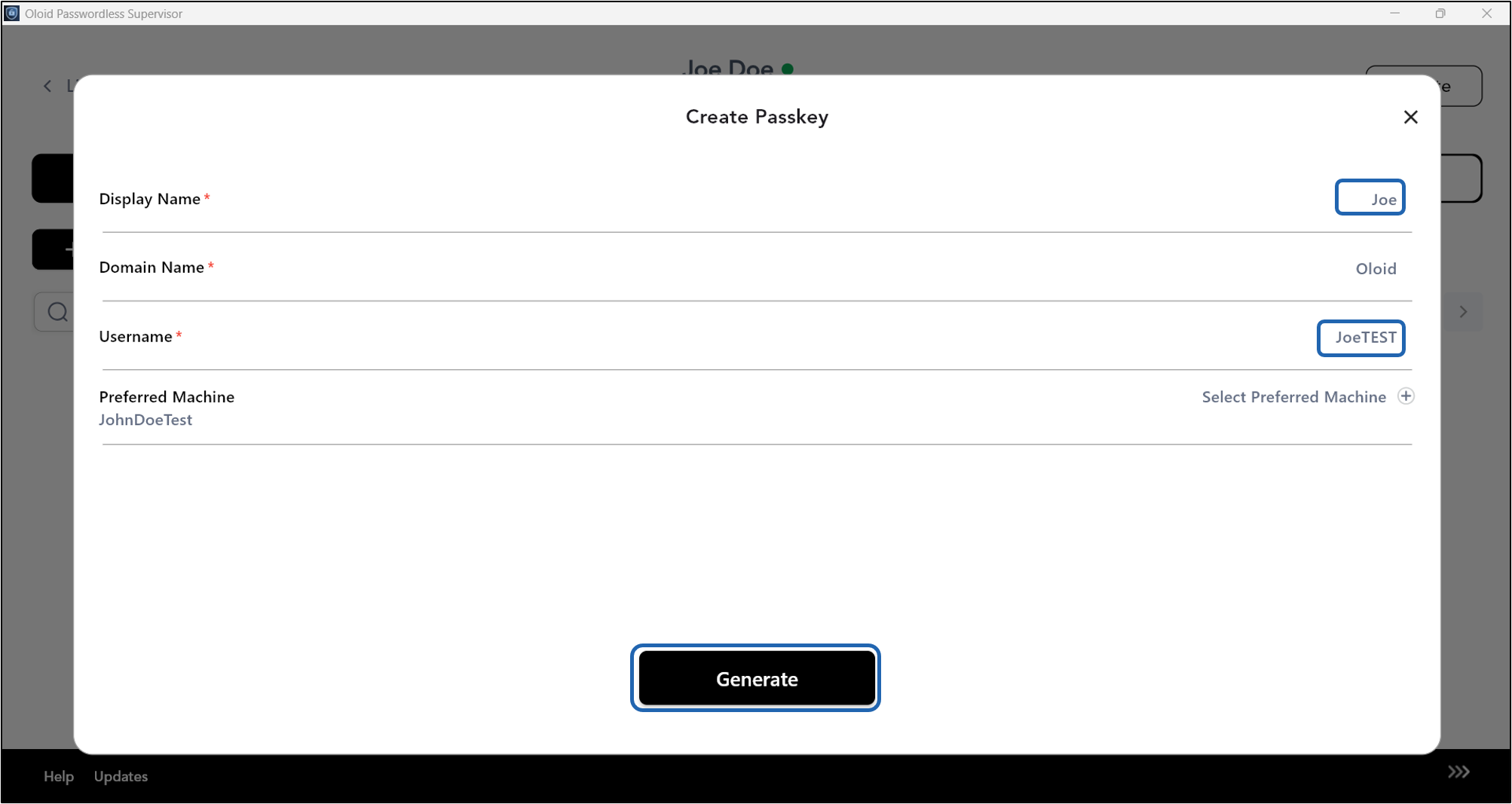 How to Create Passkey for a User in... - screenshot 5