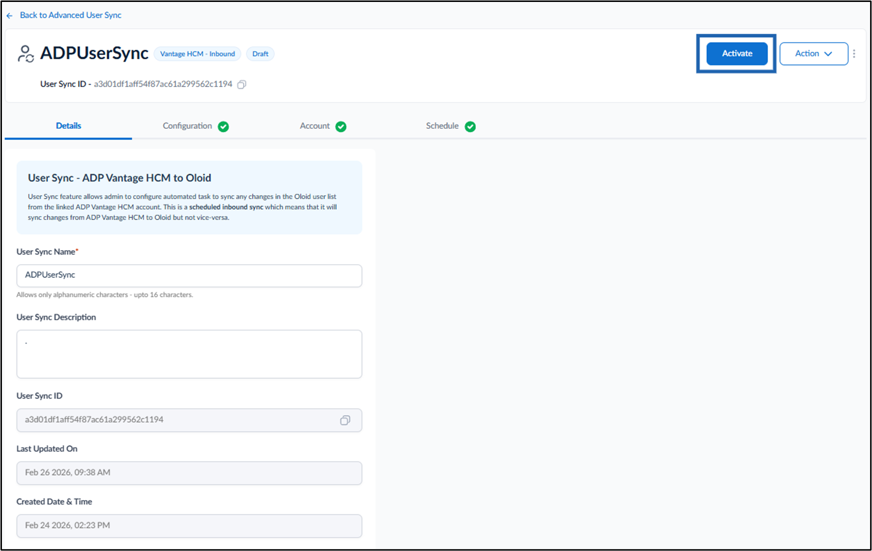 Inbound in the Tenant Admin Portal - screenshot 3