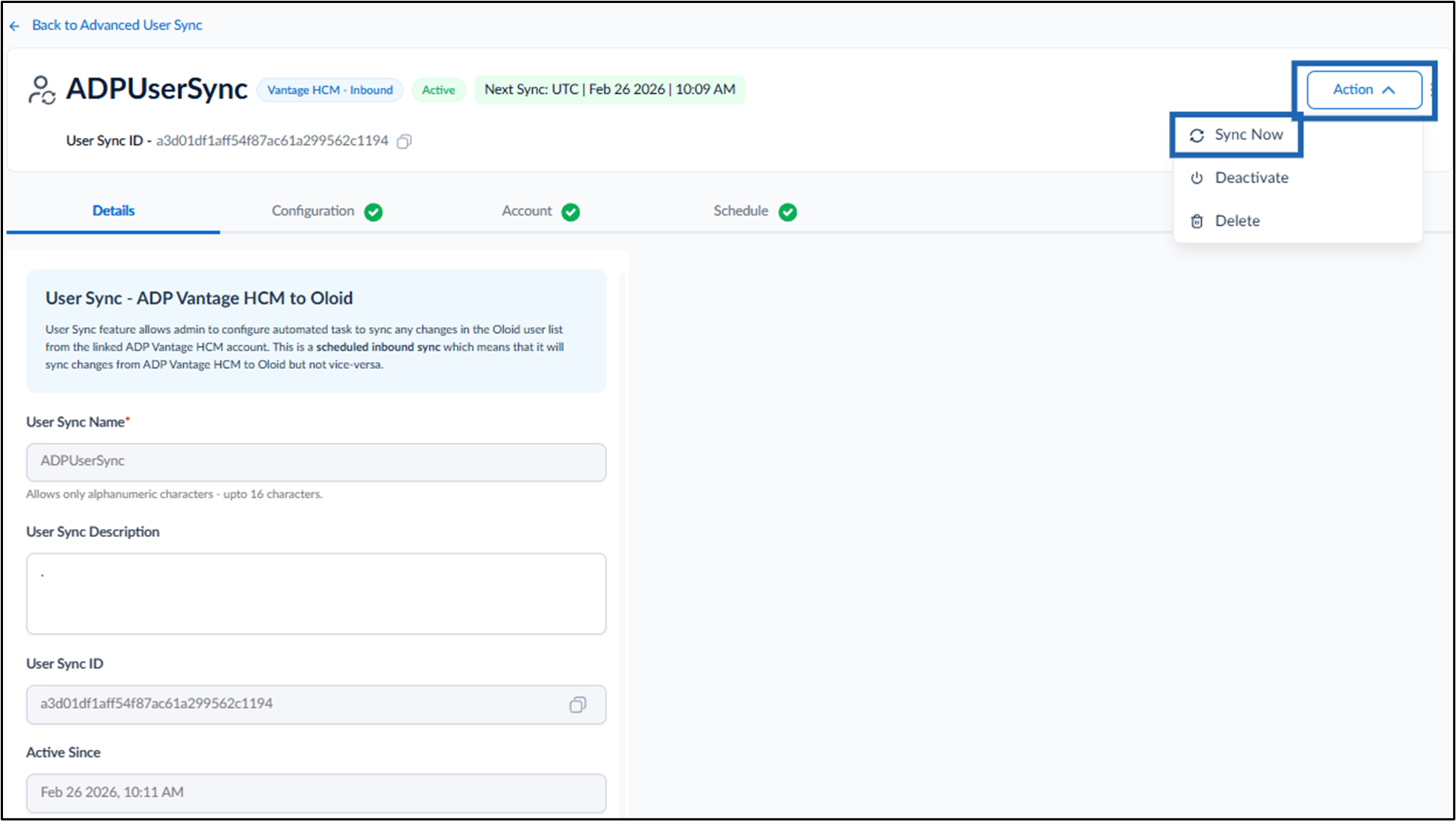 Inbound in the Tenant Admin Portal - screenshot 6