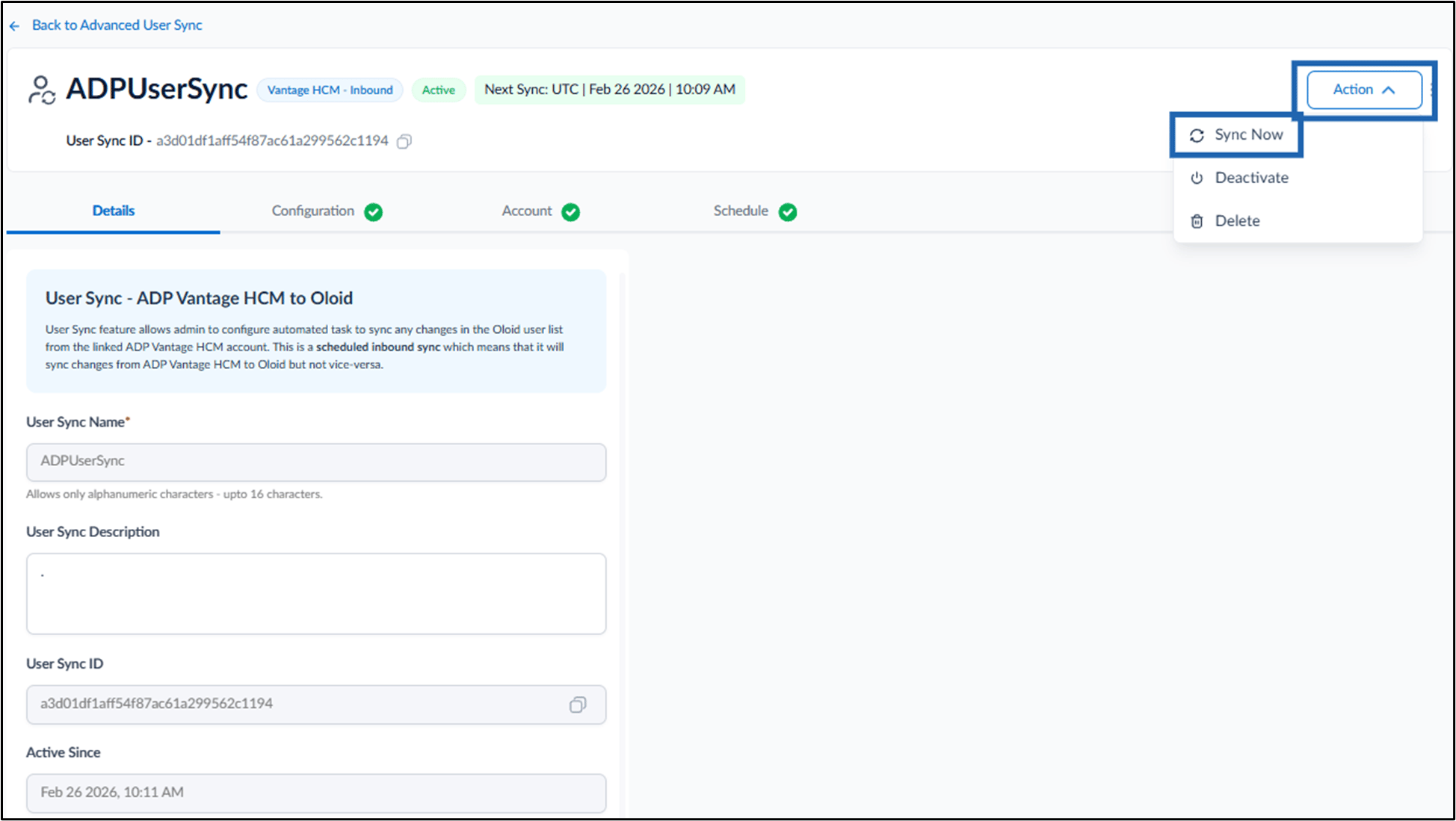 Inbound in the Tenant Admin Portal - screenshot 6