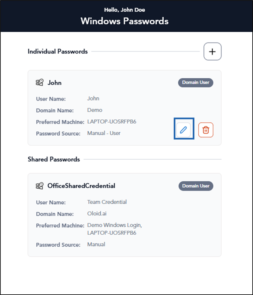 How to edit individual password using... - screenshot 3