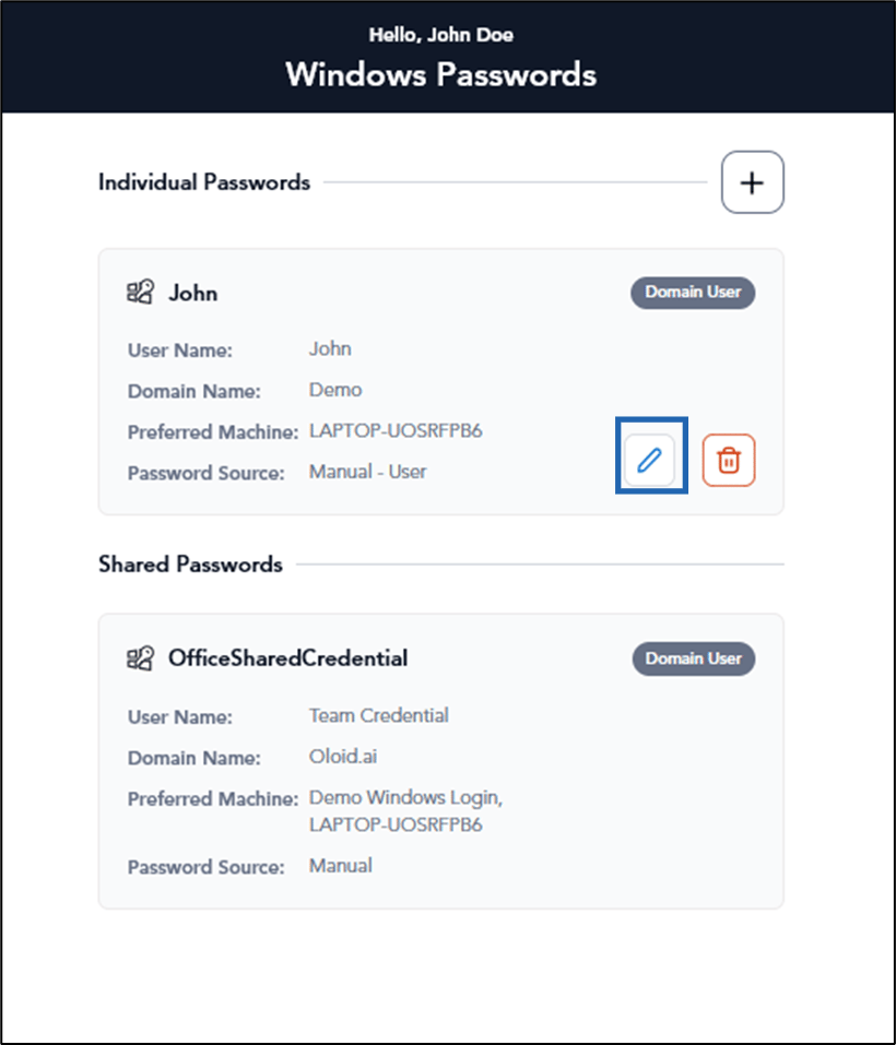 How to edit individual password using... - screenshot 3
