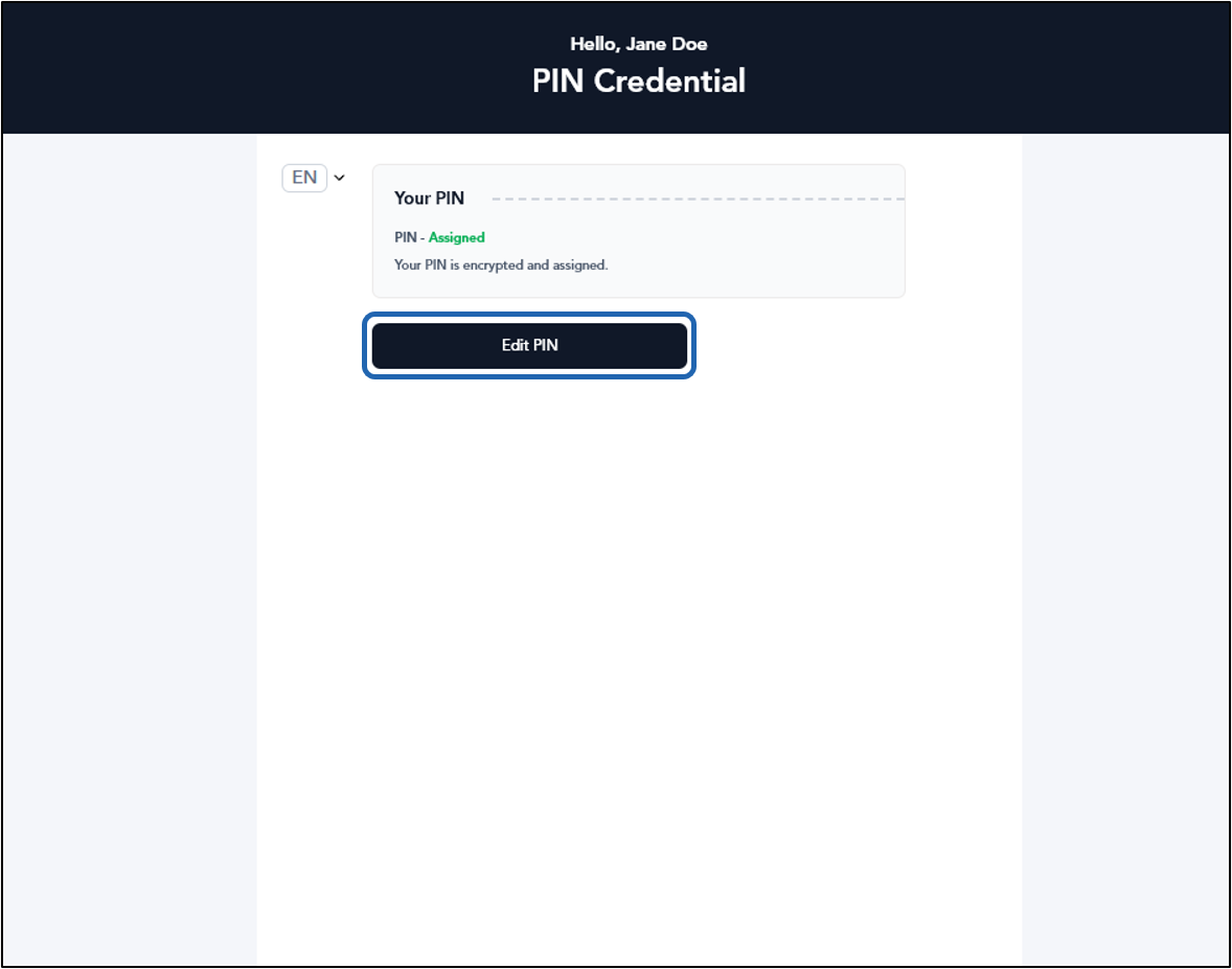 How to reset PIN using invite link - screenshot 2