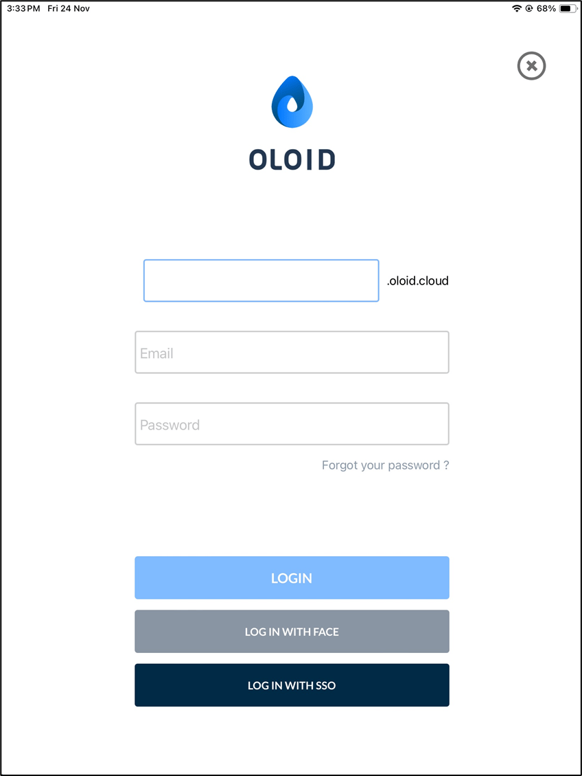 Setting up iPAD for Oloid Verify - screenshot 1