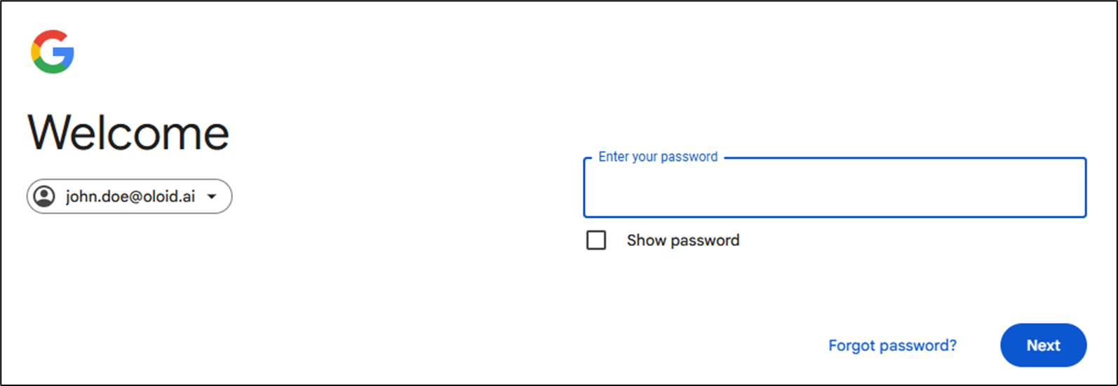 How to login Oloid User Portal with... - screenshot 4