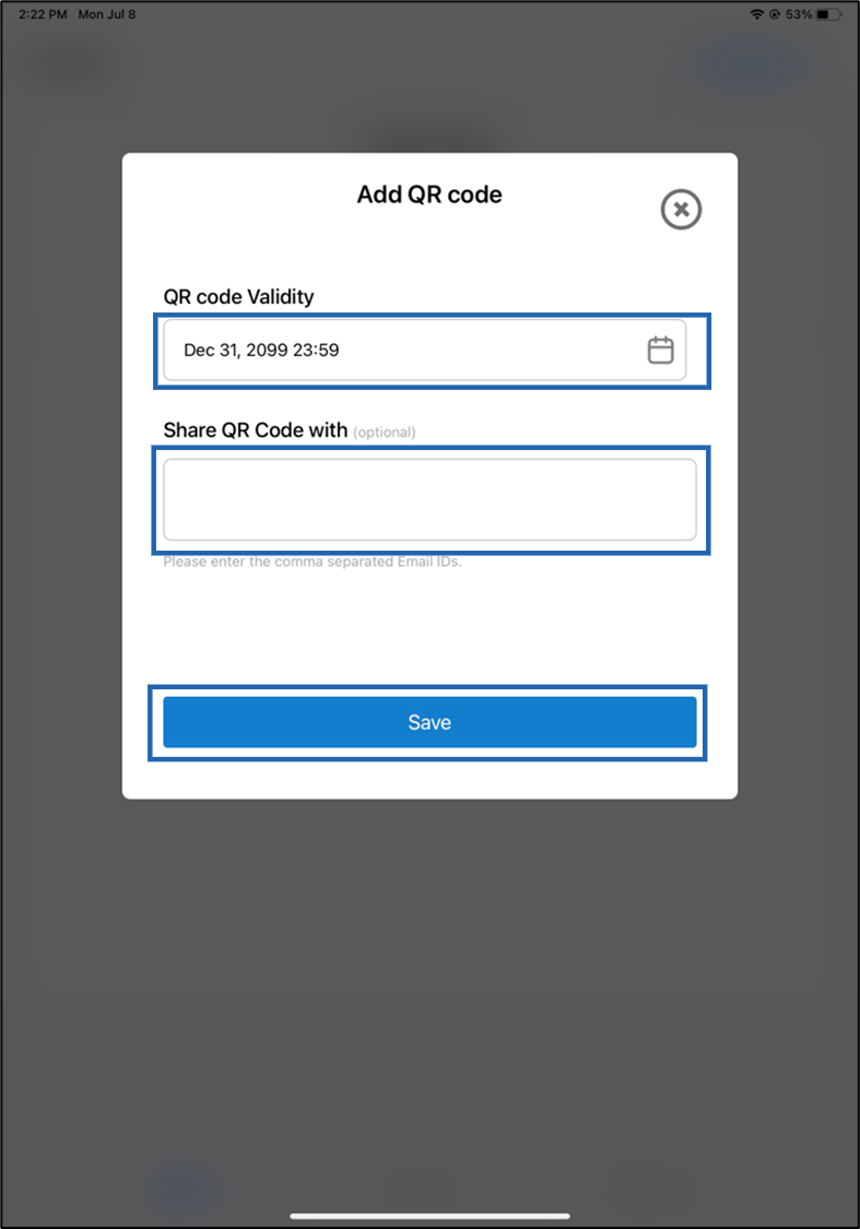 Oloid Verify - Add QR Code - screenshot 5