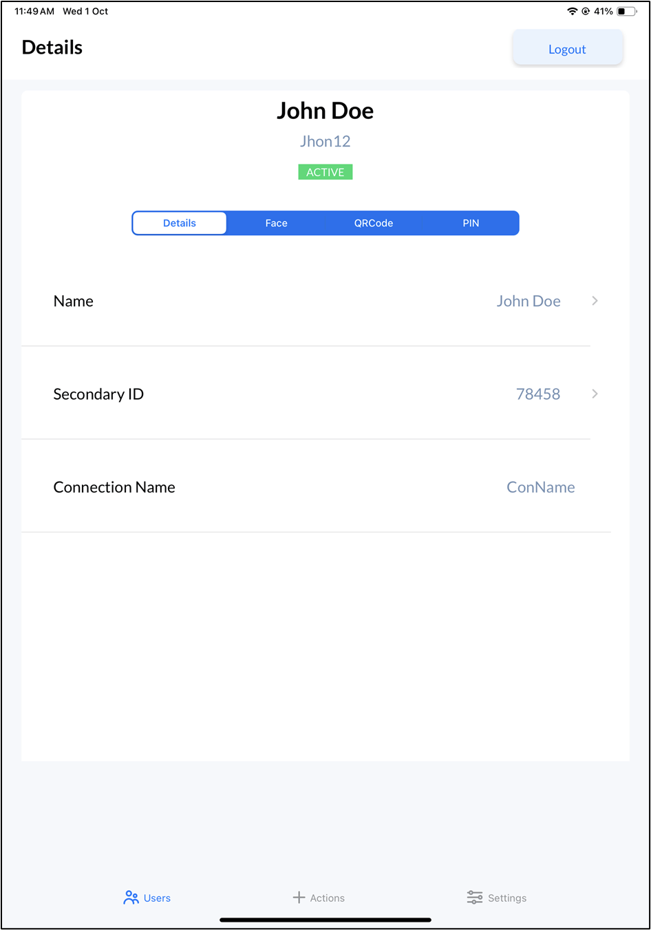 Oloid Verify - Add QR Code - screenshot 3