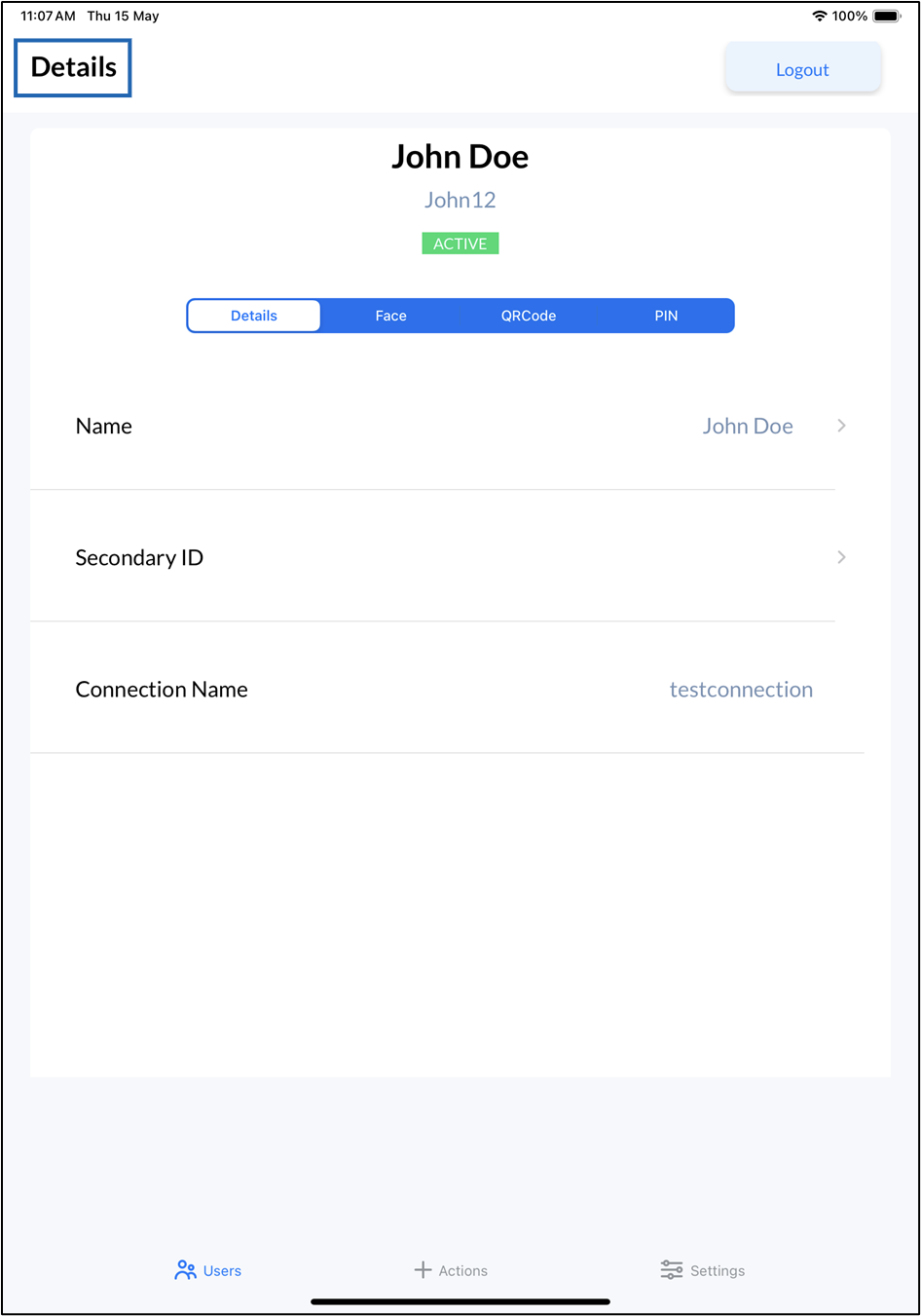 Oloid Verify: Add PIN - screenshot 4