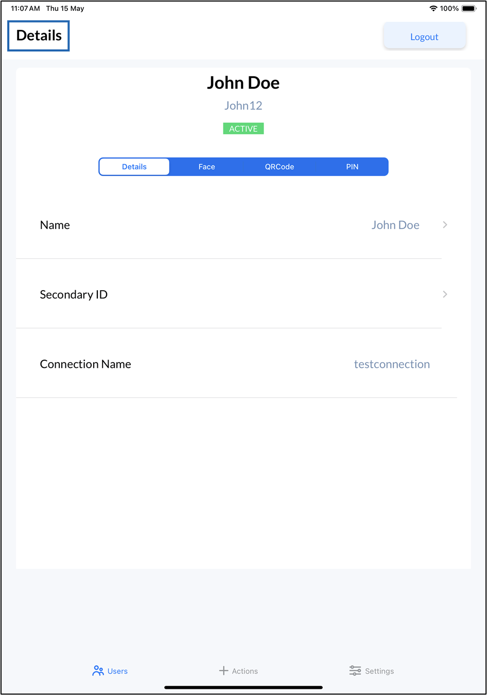 Oloid Verify: Add PIN - screenshot 4