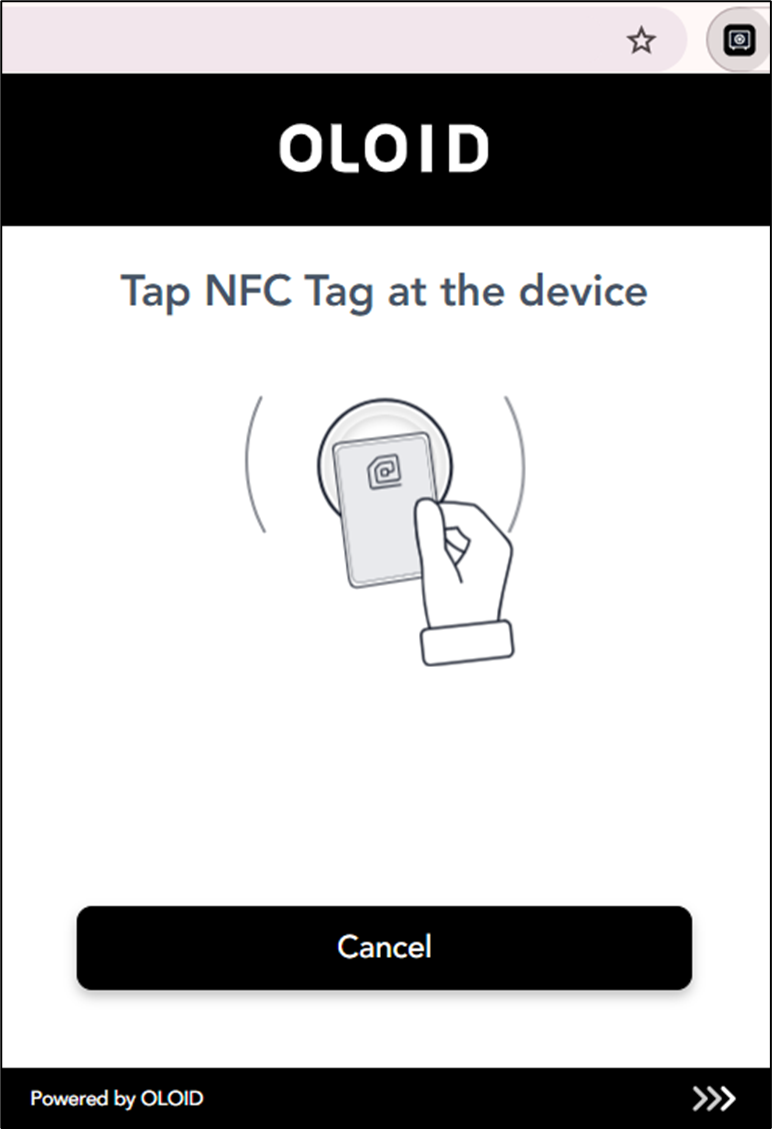 How to log in to Chrome Vault using NFC - screenshot 3