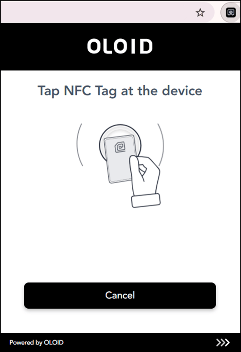 How to log in to Chrome Vault using NFC - screenshot 3