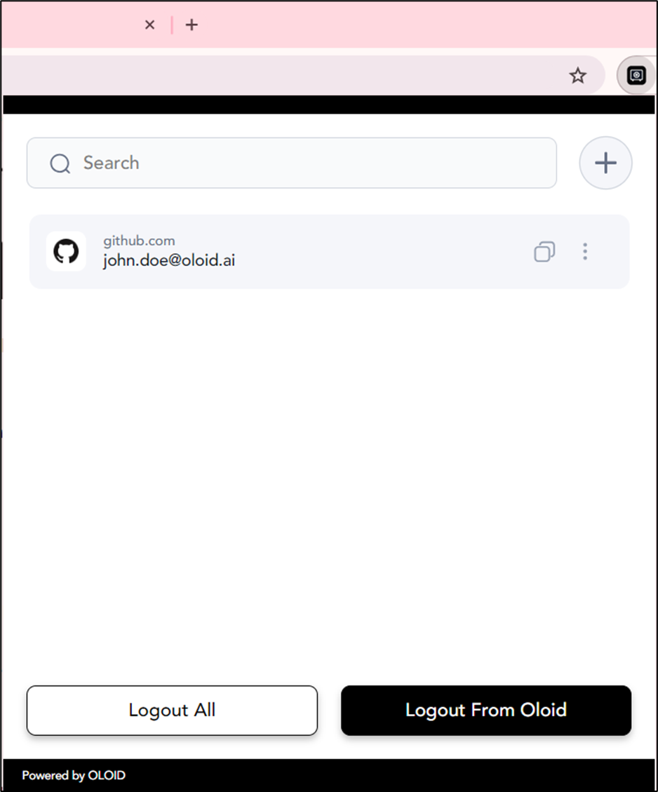 How to log out of Chrome Vault - screenshot 1