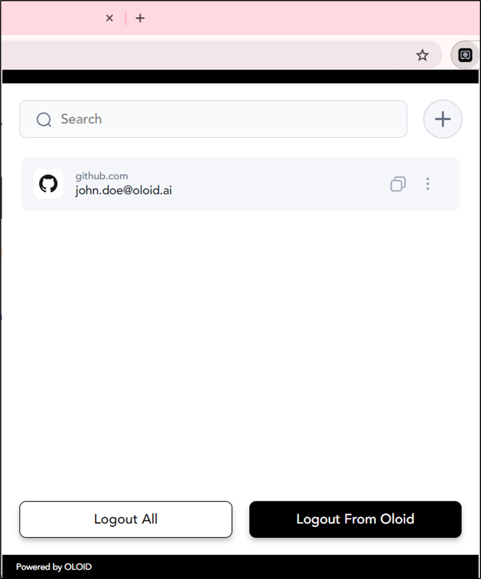 How to log out of Chrome Vault - screenshot 1
