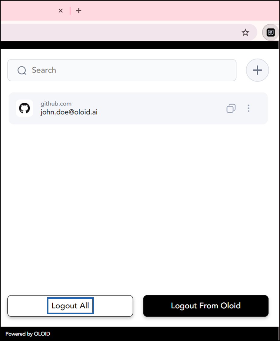 How to log out of Chrome Vault - screenshot 2