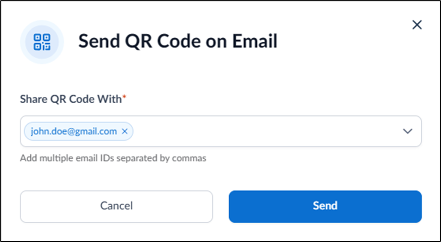 How to Send QR Code on Email - screenshot 2