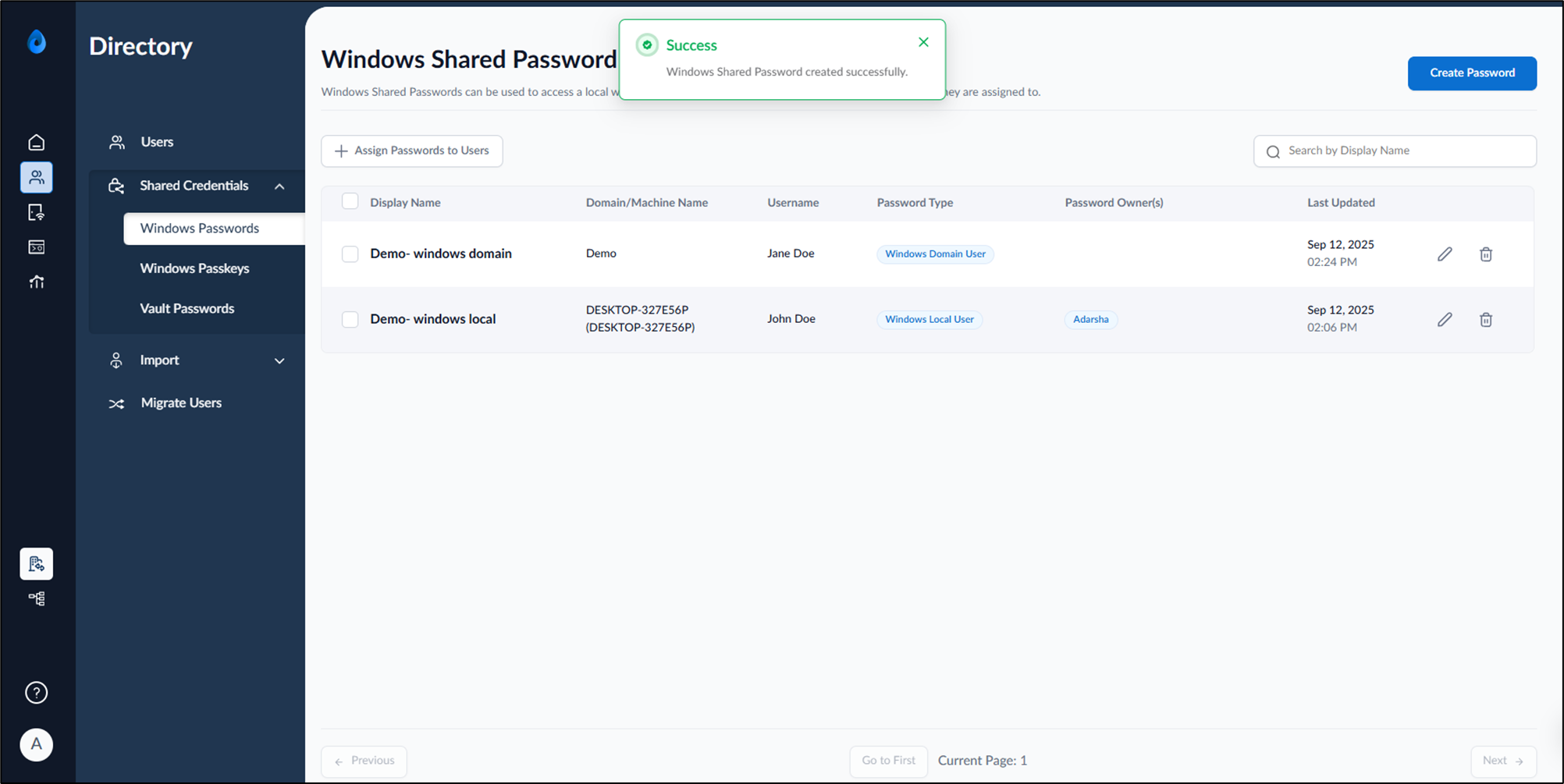 How to create shared Password for... - screenshot 6