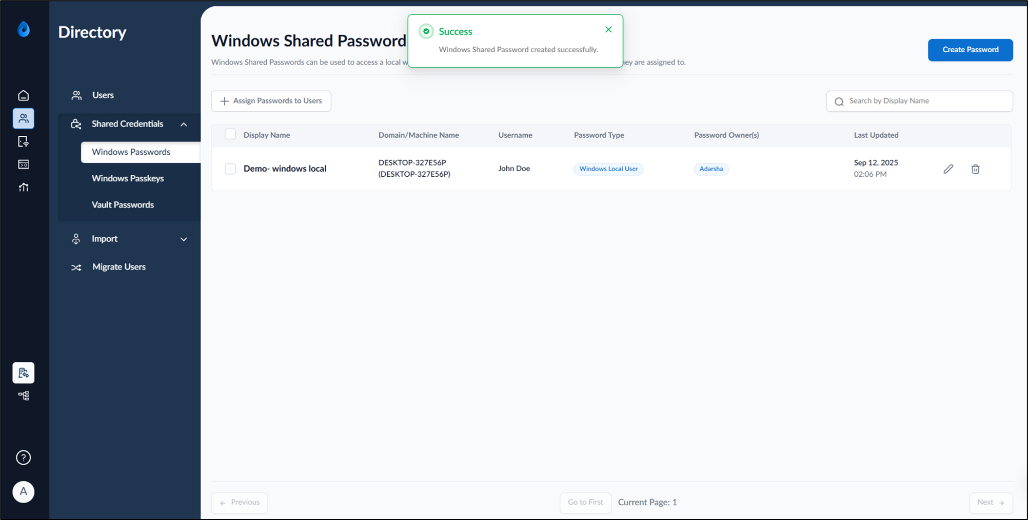 How to create shared Password for... - screenshot 12