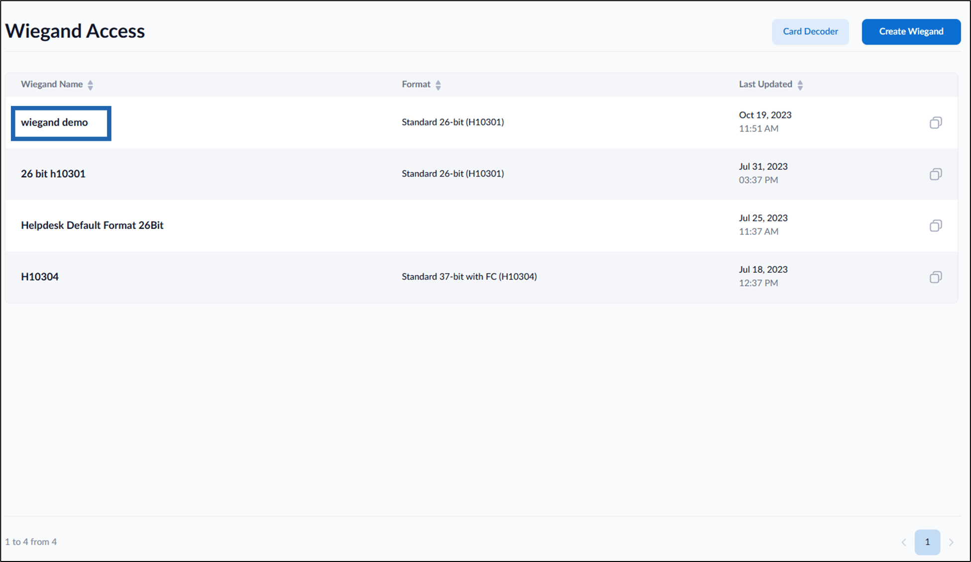 How to delete Wiegand Access - screenshot 2