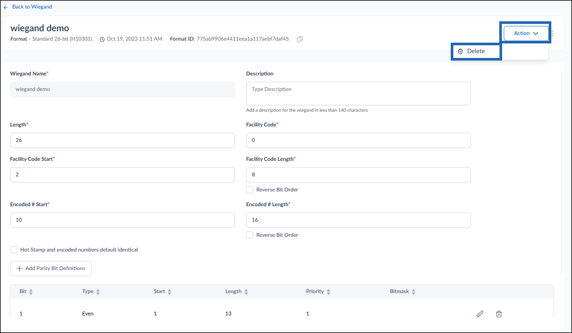 How to delete Wiegand Access - screenshot 3