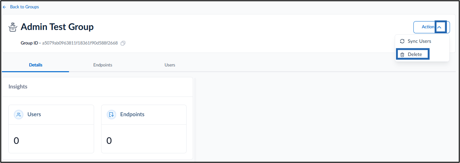 How to Delete a Group - screenshot 3