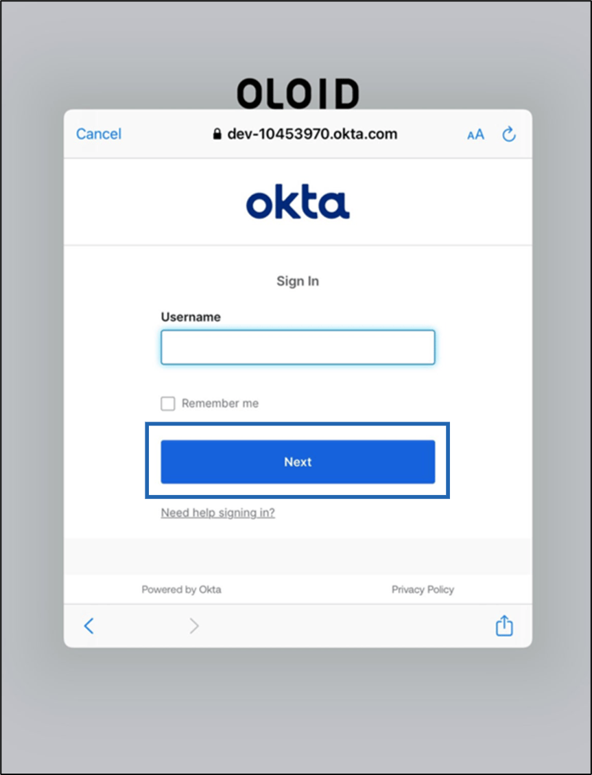 First Time Login Using Okta SSO - screenshot 8