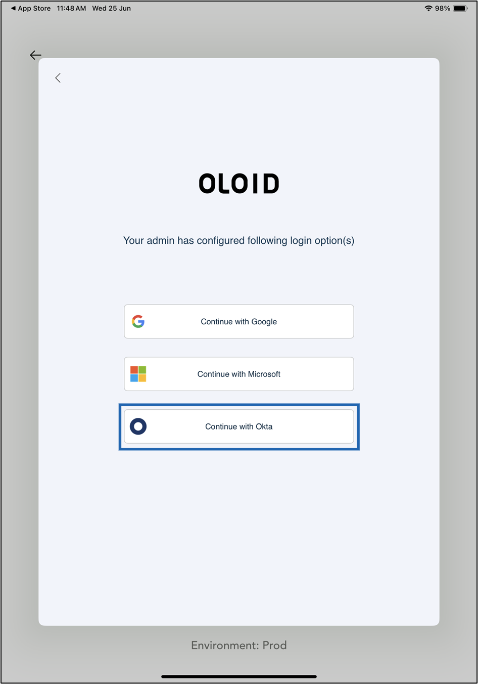 First Time Login Using Okta SSO - screenshot 6