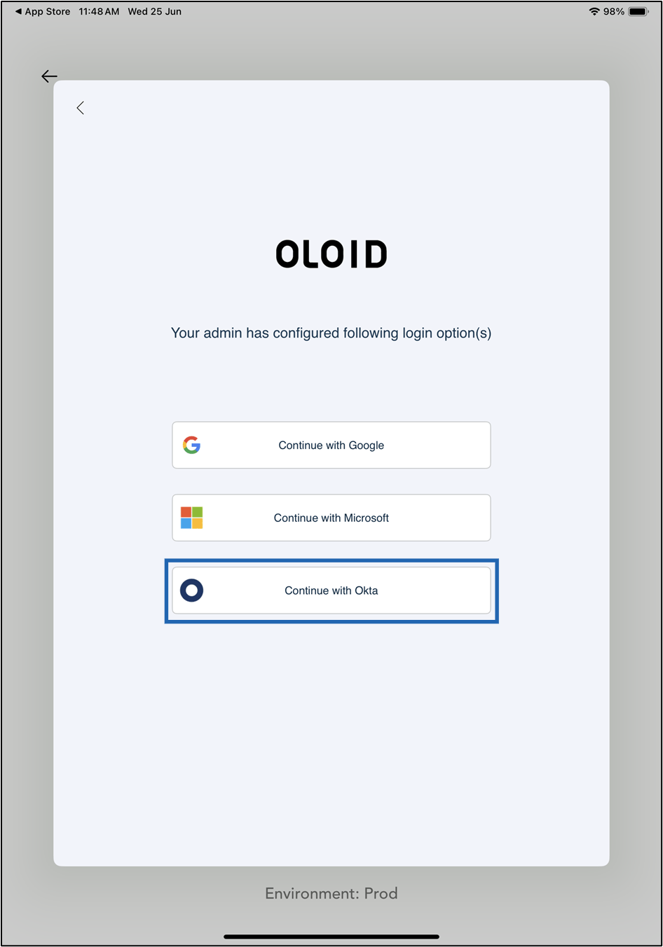 First Time Login Using Okta SSO - screenshot 6