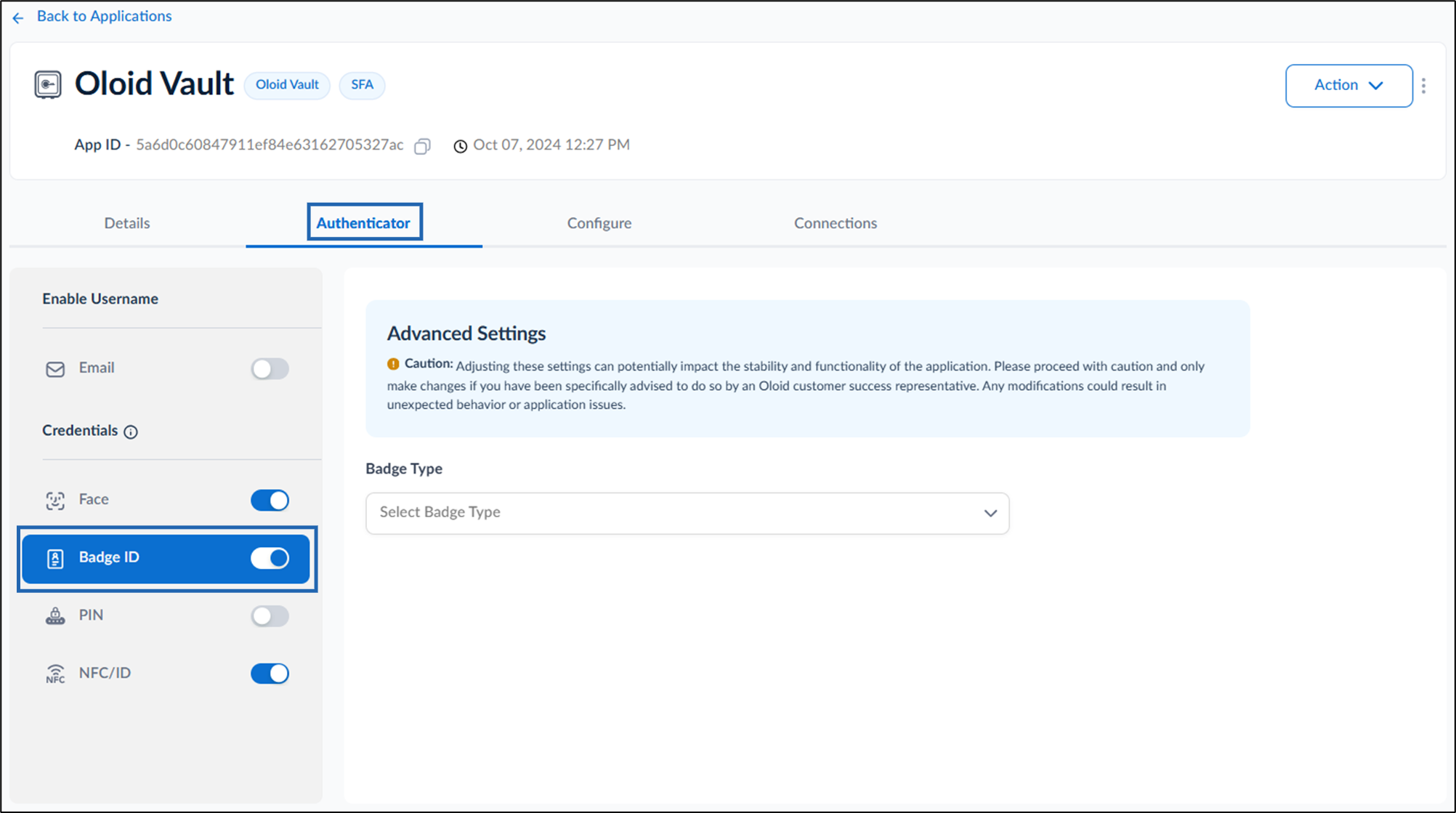 How to create and configure Oloid Vault... - screenshot 7