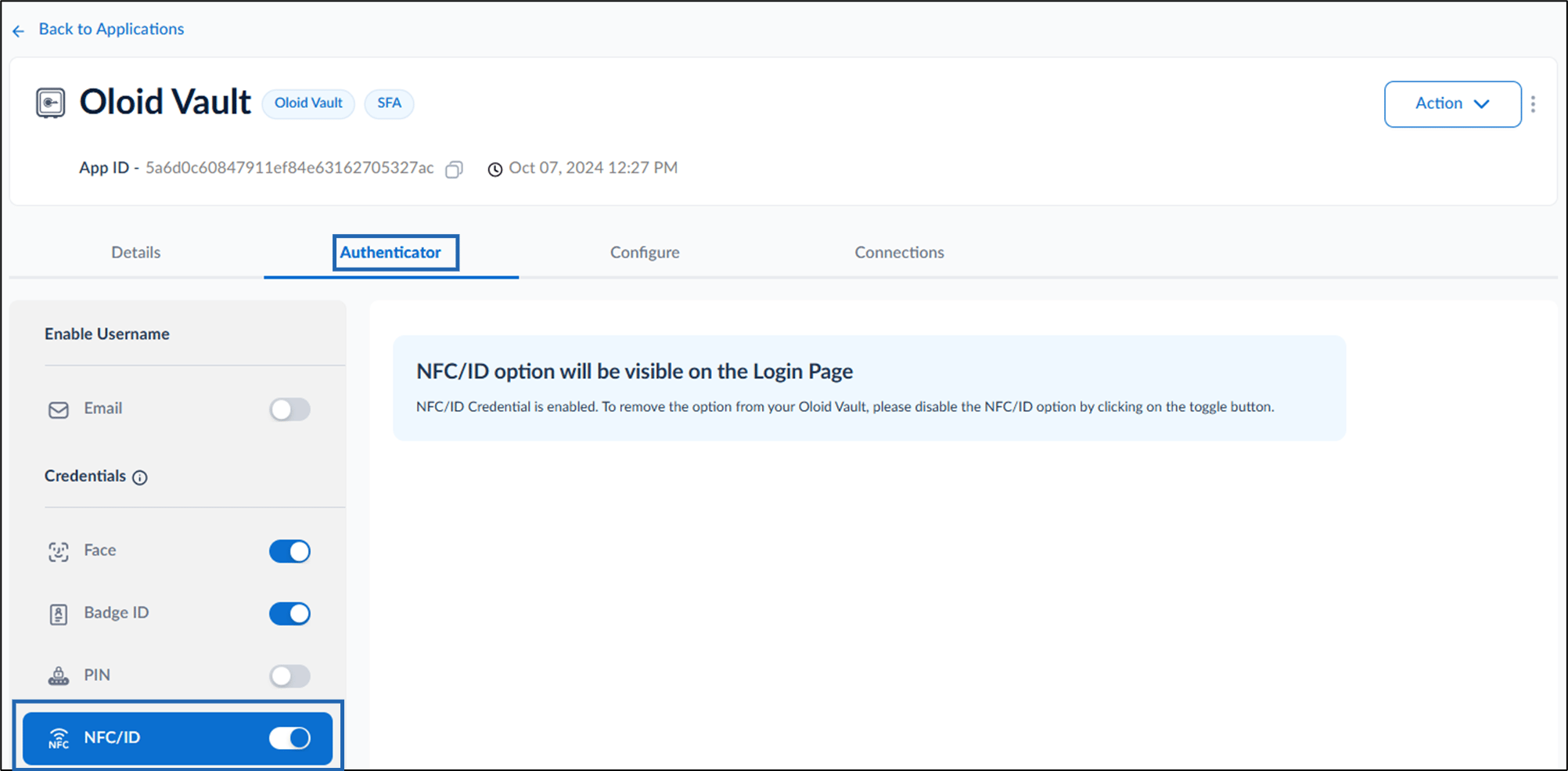 How to create and configure Oloid Vault... - screenshot 8