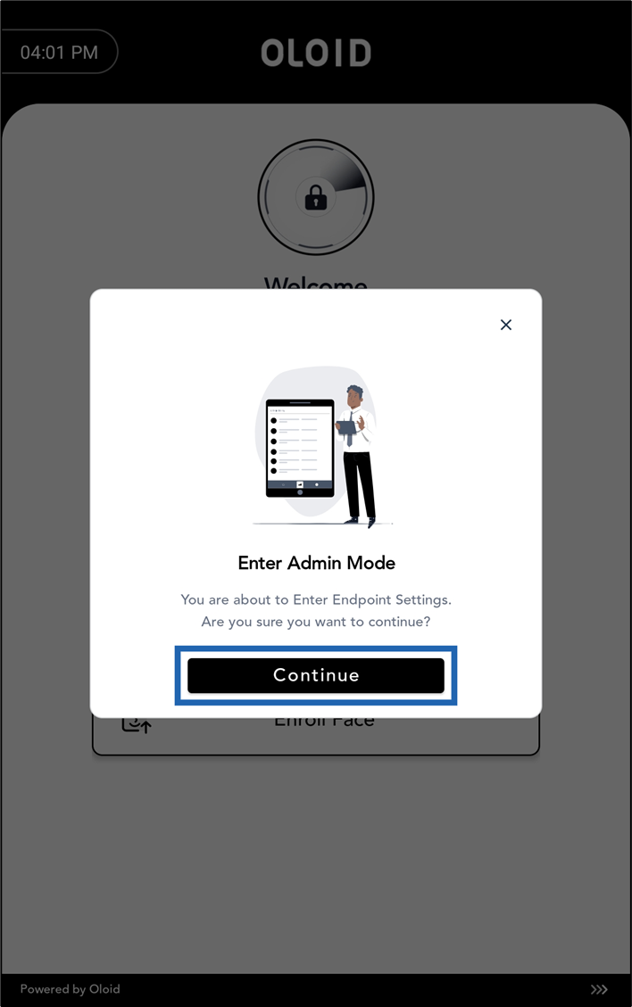 How to Log in to Admin Mode - screenshot 4