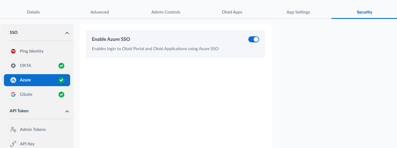 How to configure Azure SSO in Oloid... - screenshot 2