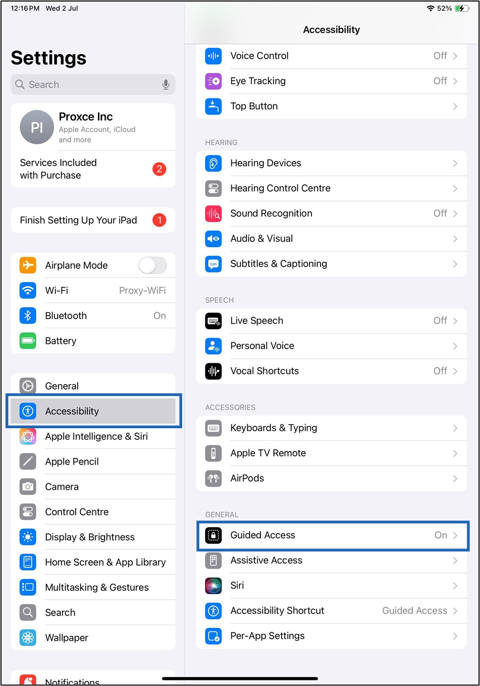 Set up iPad in Guided Access Mode or... - screenshot 1